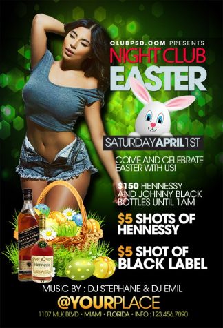 Easter Night Club easter night club Seasonal flyers