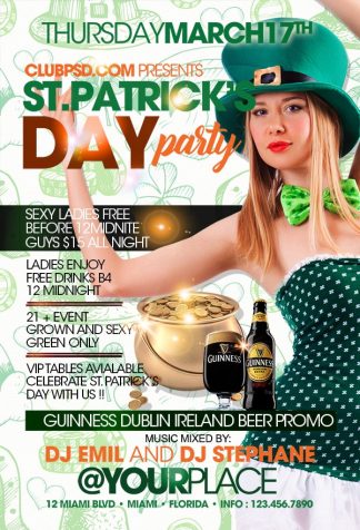 St Patricks Day Party st patricks day party Seasonal flyers