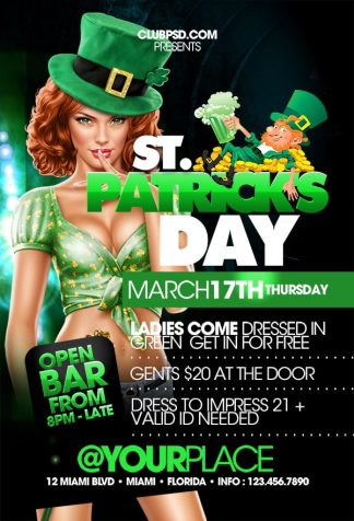 St Patricks Party Night st patricks party night Seasonal flyers