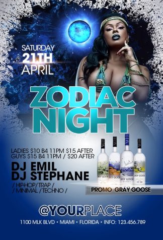 Zodiac zodiac Event flyers