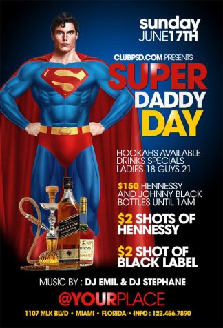 Super Daddy Day super daddy day Seasonal flyers