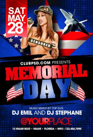 Memorial Day Sexy Party memorial day sexy party Seasonal flyers