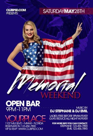 Memorial Weekend Party memorial weekend party Seasonal flyers