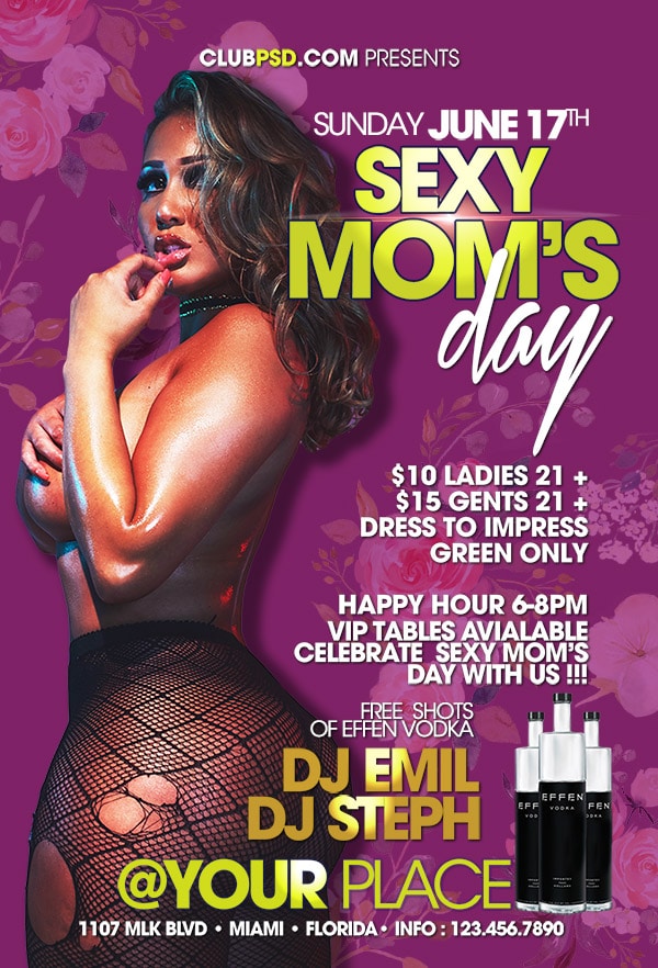 Sexy Moms Day sexy moms day Seasonal flyers