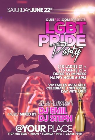 Lgbt Pride Party lgbt pride party Event flyers