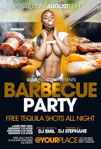 Barbecue Party Day barbecue party day Event flyers