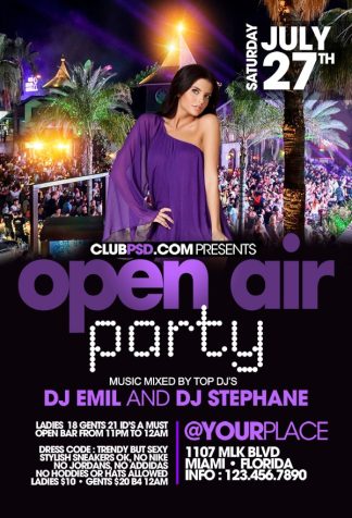 Open Air Party open air party Seasonal flyers