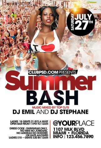 Summer Bash summer bash Seasonal flyers