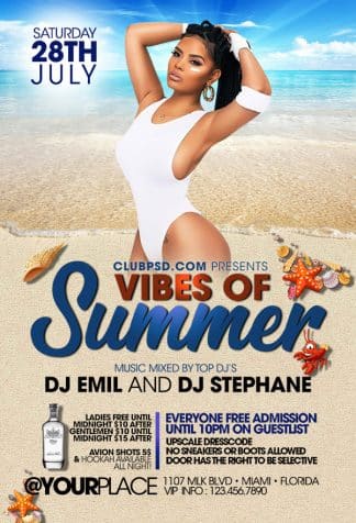 Summer Vibes summer vibes Seasonal flyers