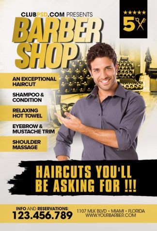 Golden Barber golden barber Event flyers
