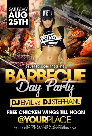 Hot Barbecue hot barbecue Event flyers