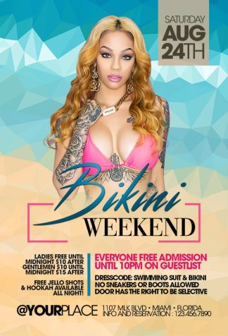 Hot Bikini Weekend hot bikini weekend Seasonal flyers