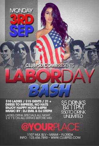 Labor Bash labor bash Seasonal flyers