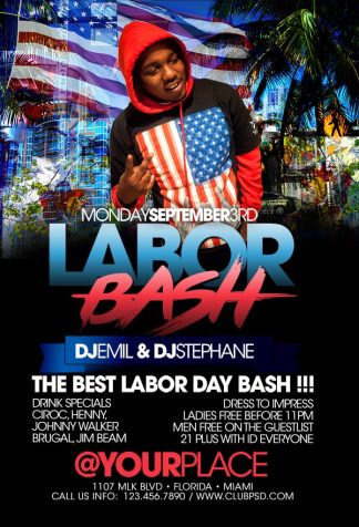 Labor Bash Party labor bash party Seasonal flyers