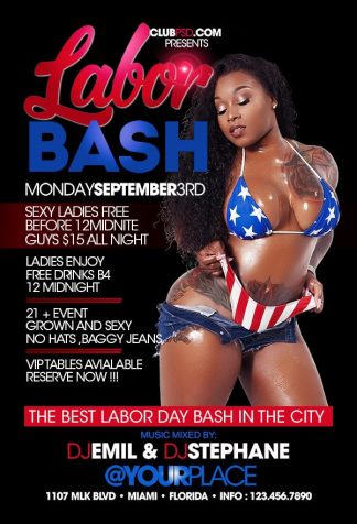 Labor Day Bash labor day bash Seasonal flyers