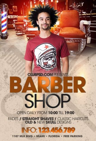 Open Barber Shop open barber shop Event flyers