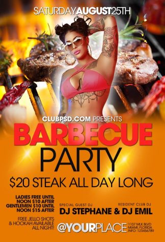 Sexy Barbecue sexy barbecue Event flyers