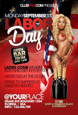 Sexy Labor Day Party sexy labor day party Seasonal flyers