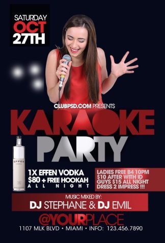 Karaoke Sexy Night karaoke sexy night Event flyers