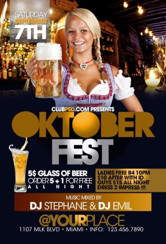 Oktoberfest Nights oktoberfest nights Seasonal flyers