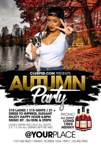 Party Autumn party autumn Seasonal flyers