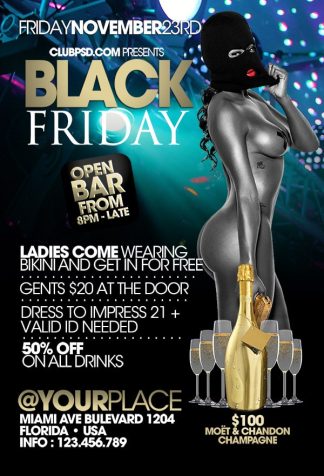Black Friday Drinks black friday drinks Seasonal flyers