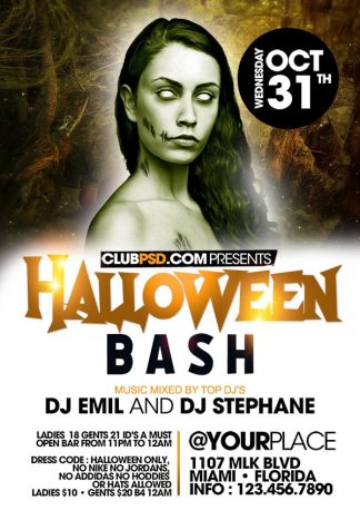Halloween Bash halloween bash Seasonal flyers