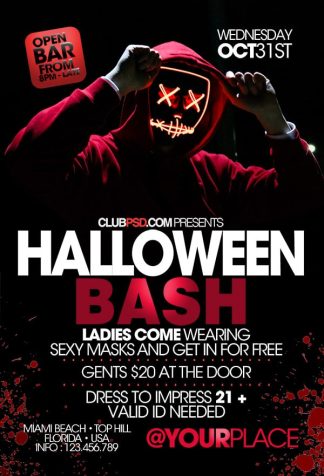 Halloween Bash Party halloween bash party Seasonal flyers