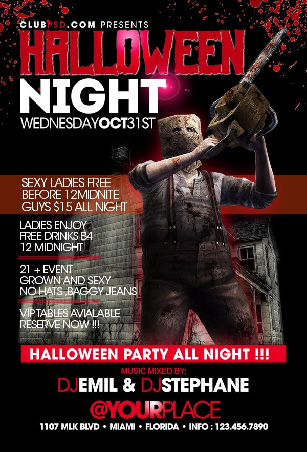 Halloween Scarry Night halloween scarry night Seasonal flyers