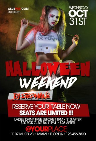 Halloween Weekend halloween weekend Seasonal flyers