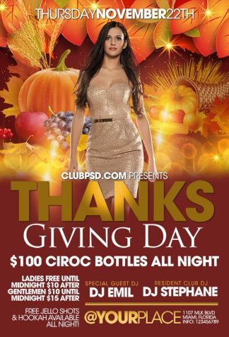 Elegant Thanksgiving elegant thanksgiving Seasonal flyers