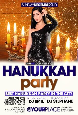 Hanukkah Party hanukkah party Community flyers