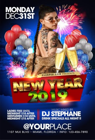 New Year new year Seasonal flyers