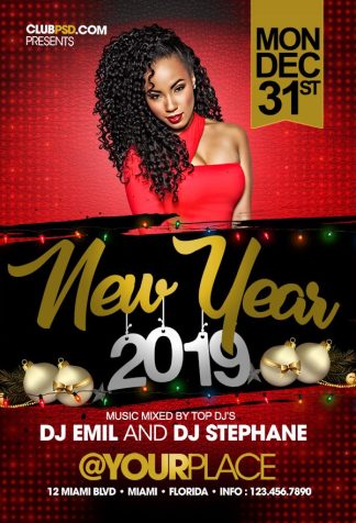 New Year Big Night new year big night Seasonal flyers