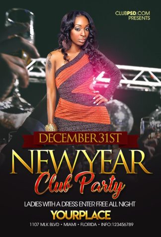 New Year Black new year black Seasonal flyers