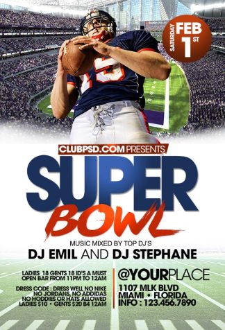 Super Bowl Event super bowl event Event flyers
