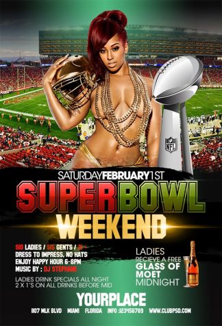 Super Bowl Girls super bowl girls Event flyers