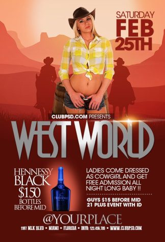 West Nights west nights Event flyers