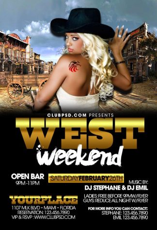 West Weekend west weekend Event flyers