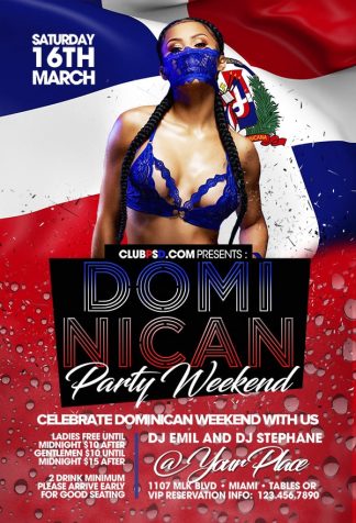 Dominican Latino Party dominican latino party Community flyers