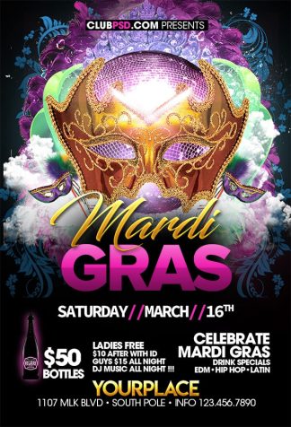 Special Mardi Gras special mardi gras Seasonal flyers