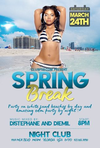 Spring Break Beach Party spring break beach party Seasonal flyers
