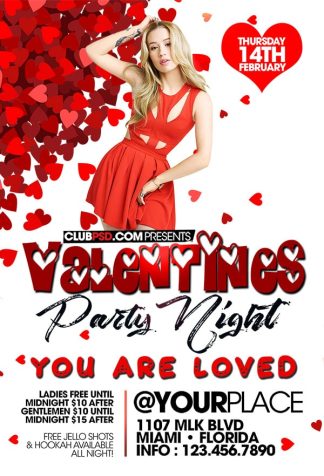 Valentines Night valentines night Seasonal flyers