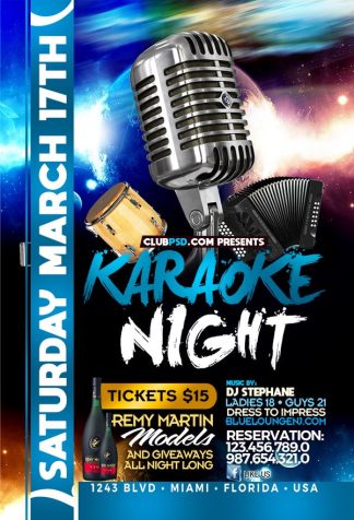 Karaoke Night karaoke night Event flyers