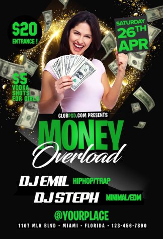 Money Overload money overload Event flyers