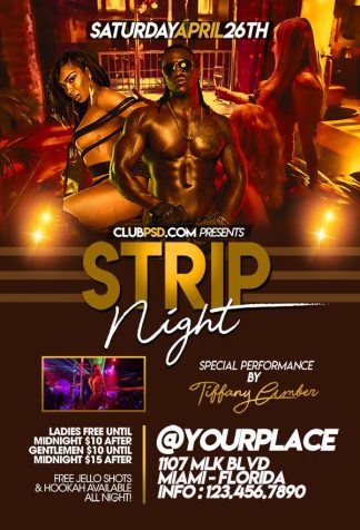 Striptease Party striptease party Event flyers