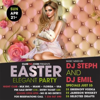 Pink Easter pink easter Seasonal flyers