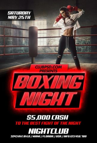 Sexy Boxing Night sexy boxing night Event flyers