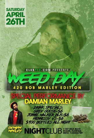 Weed Day weed day Event flyers