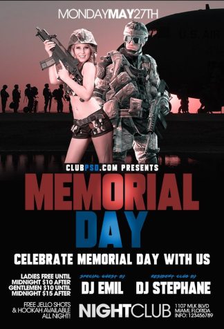 Memorial Day Costume memorial day costume Seasonal flyers
